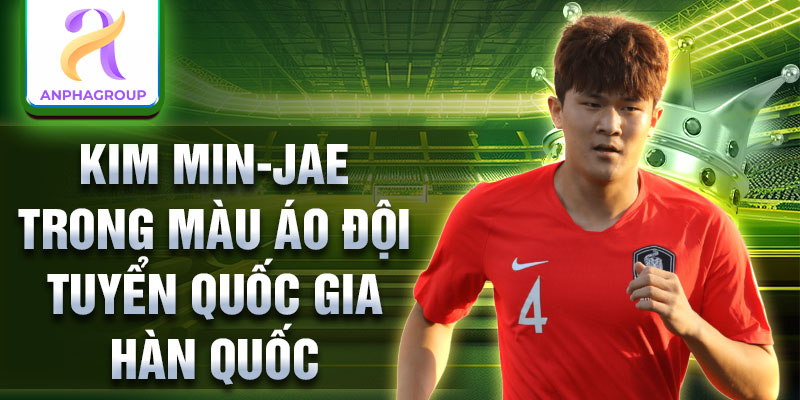 Kim Min-jae trong màu áo đội tuyển quốc gia Hàn Quốc